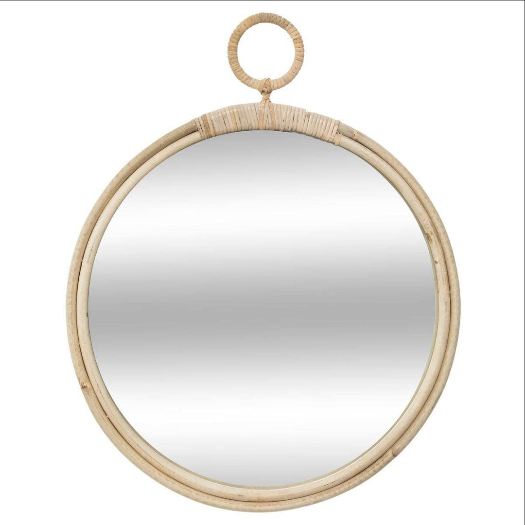 Spiegel Gousset - Rattan D 38 cm - Beige - Atmosphera créateur d'intérieur cm Beige, cm Beige