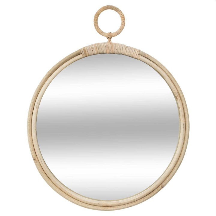 Spiegel Gousset - Rattan D 38 cm - Beige - Atmosphera créateur d'intérieur cm Beige, cm Beige