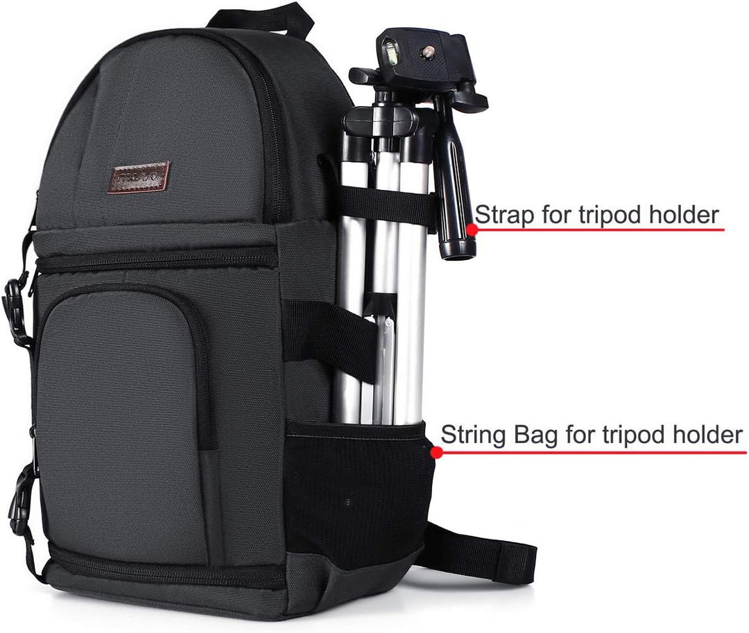 MOSISO Kameratasche Brust, DSLR/SLR/Spiegellose Kamera Rucksack Tasche Stossfester Fotografie Rucksa