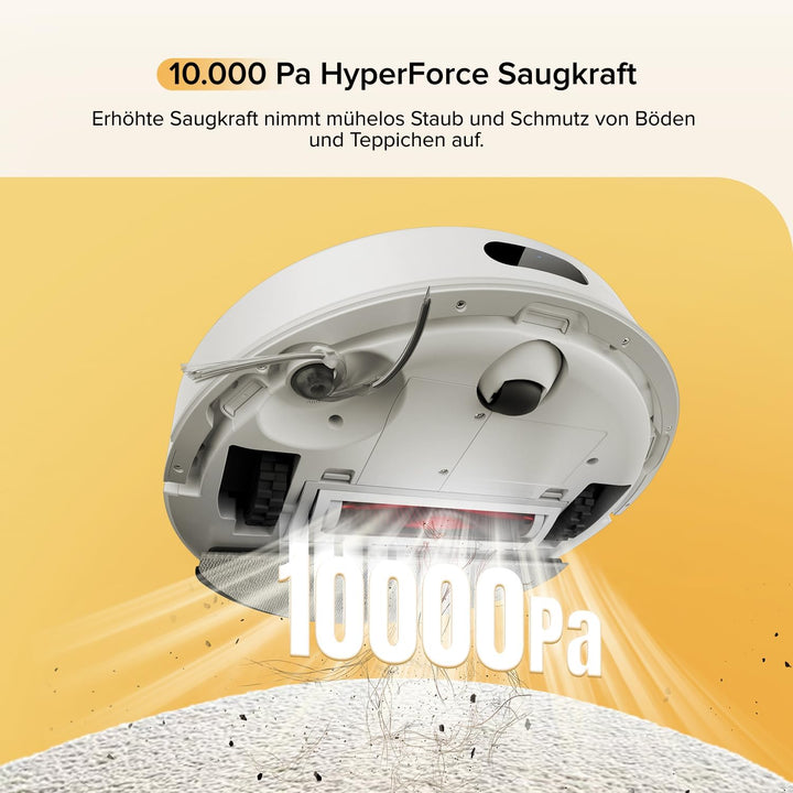 roborock Q7 M5 Saugroboter mit Wischfunktion, 10.000Pa Starker Saugkraft, Dual Anti-Tangle-System, 1