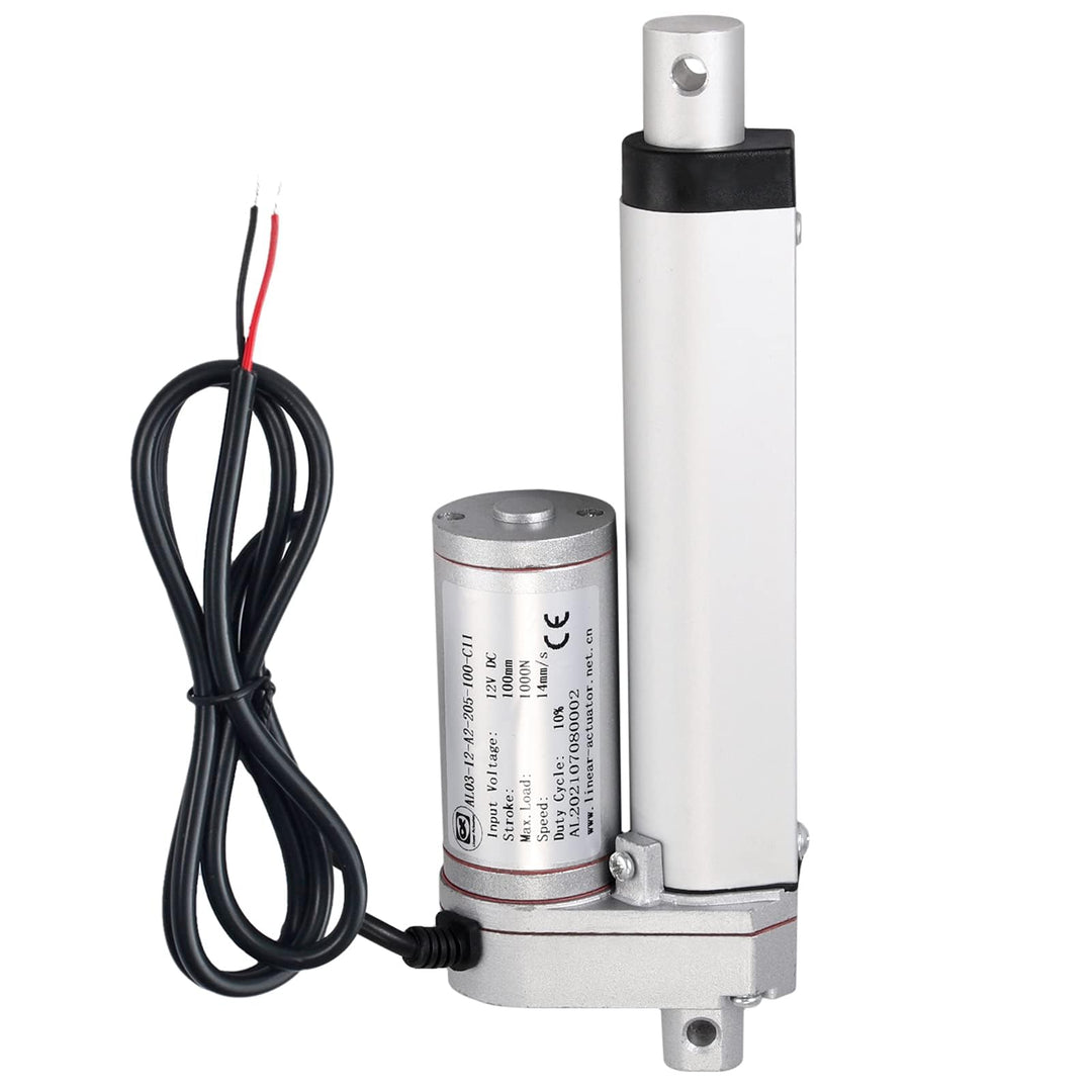 EYPINS Linearantrieb Linearmotor 12V, 1000N 100mm Hub max Linearantrieb, Toröffner Verstellantrieb L