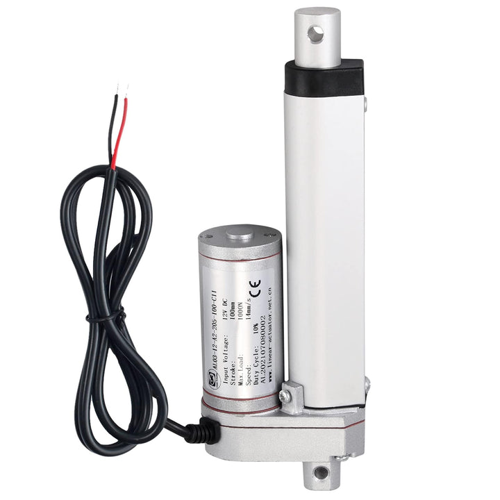EYPINS Linearantrieb Linearmotor 12V, 1000N 100mm Hub max Linearantrieb, Toröffner Verstellantrieb L