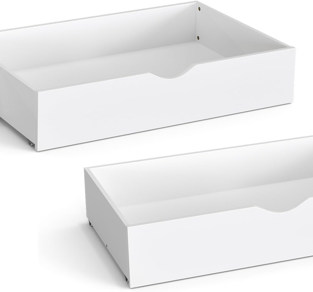 VitaliSpa Bettschublade Schubladenbett Aufbewahrung Everest 98x20 modern Rollschublade Kinderzimmer