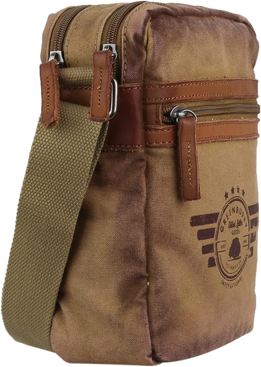 Greenburry Vintage Aviator Umhängetasche 20 cm Camel Einheitsgrösse