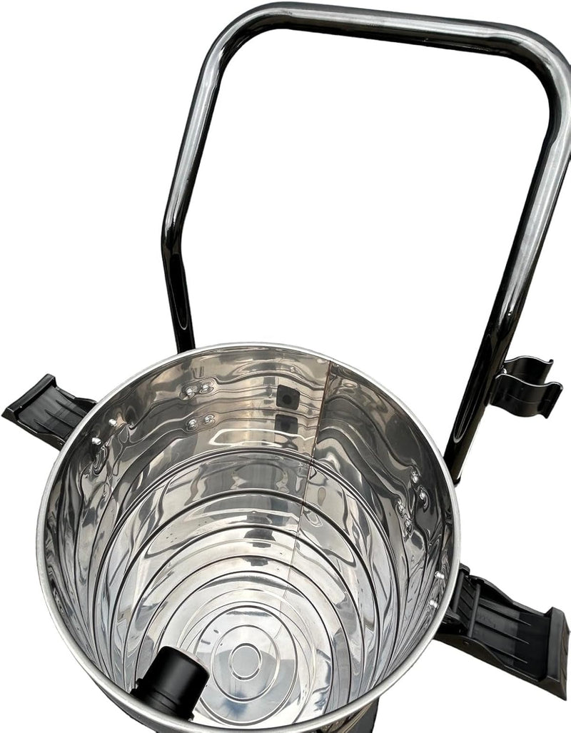 DeTec. Industriesauger 3000W Nass Trocken Sauger 100 Liter Edelstahl Behälter | Industrie Gewerbe St