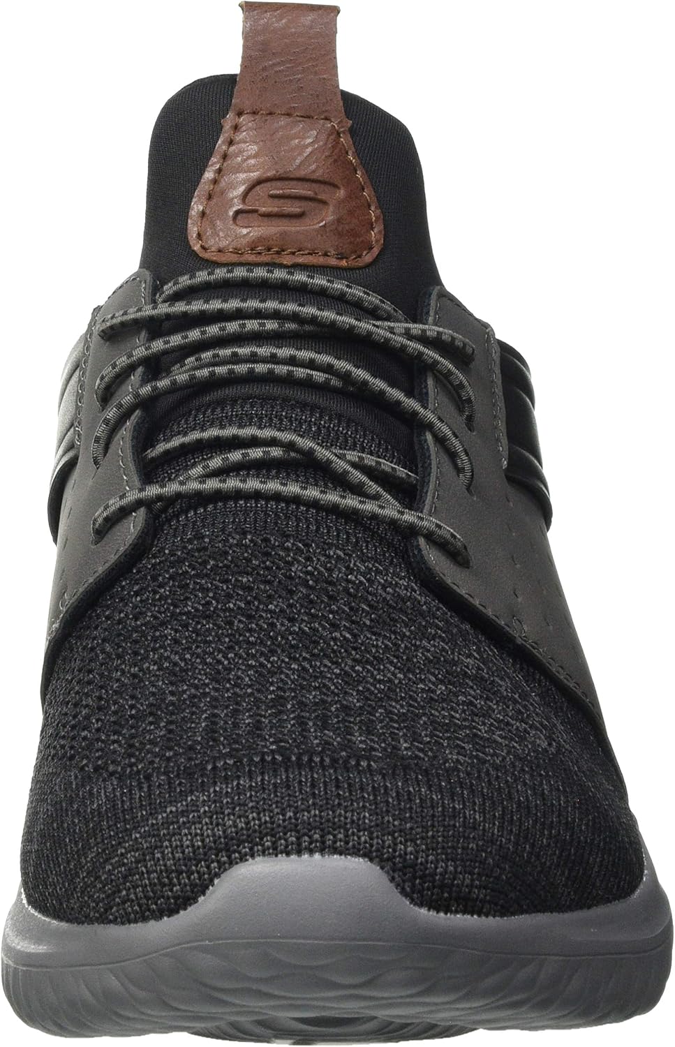 Skechers Herren Delson 3.0 Cicada Sneaker 39.5 EU Weit Schwarz Grau, 39.5 EU Weit Schwarz Grau