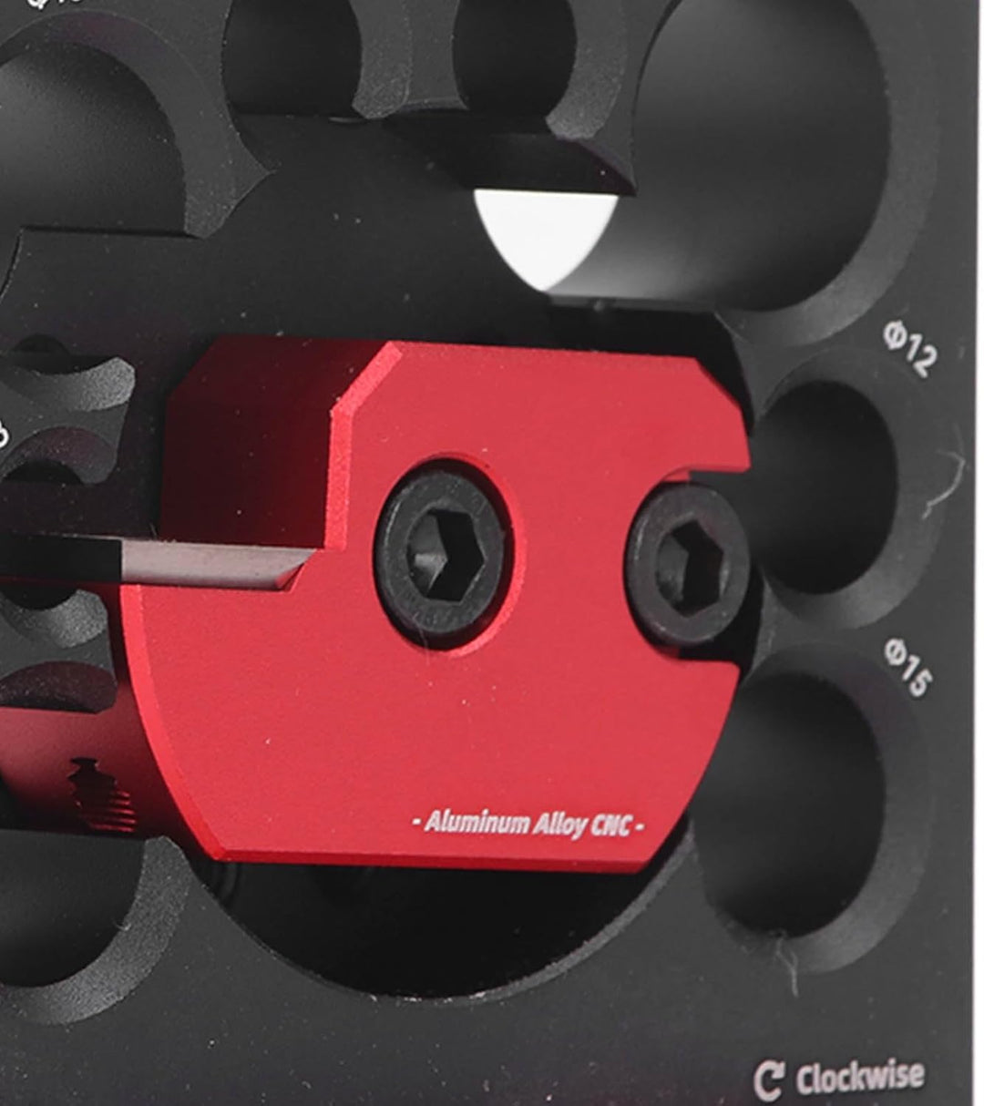 Asixxsix Verstellbare Dübelmachervorrichtung, Aluminiumlegierung, 8 Löcher, Elektrische Bohrmaschine