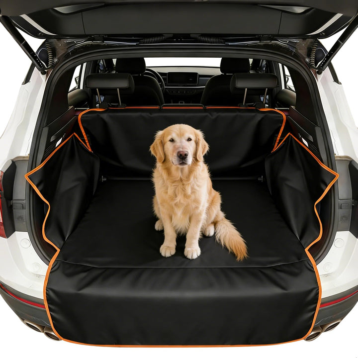 Hundebett Kofferraum Auto, Hundematte Auto Rückbank 180x105cm, Wasserdichter Rücksitzschoner Hund mi