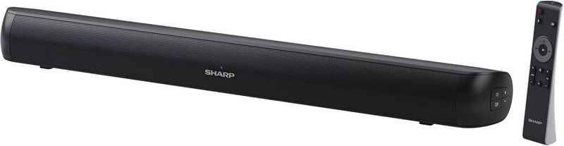 SHARP HTSB107 2.0 Soundbar 90W (USB, Bluetooth, HDMI, Optisch, AUX-In (3,5mm), Breite: 65cm), schwar