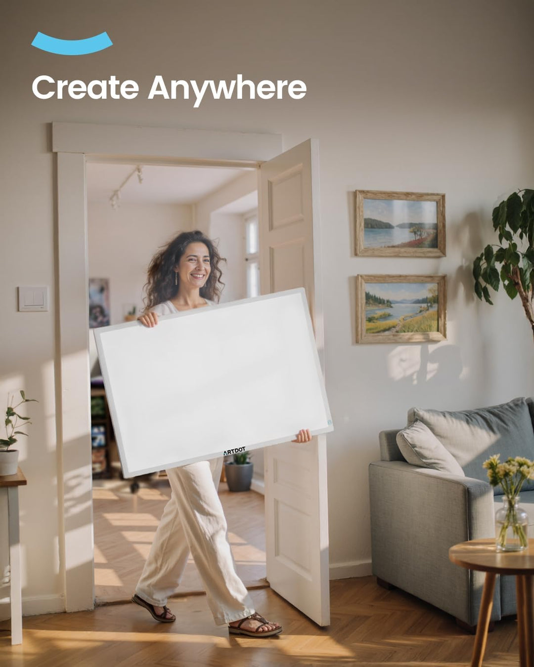ARTDOT Leuchttisch A1 für 5D Diamond Painting Zubehör, Einstellbare Helligkeit Diamant Painting Lich