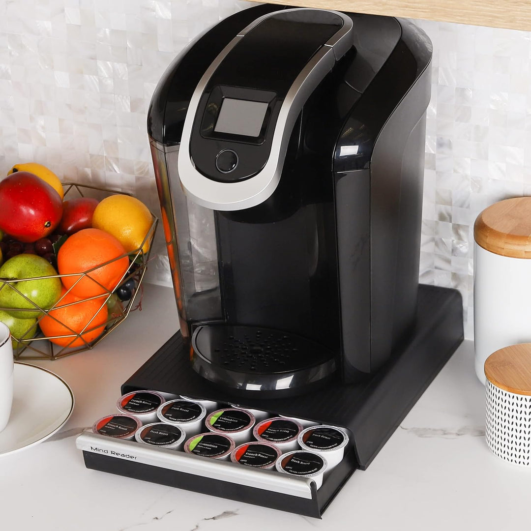 Mind Reader Kaffeekapsel-Schublade für K-Cups, Verismo, Dolce Gusto, für 30 K-Cups, 35 CBTL, Verismo