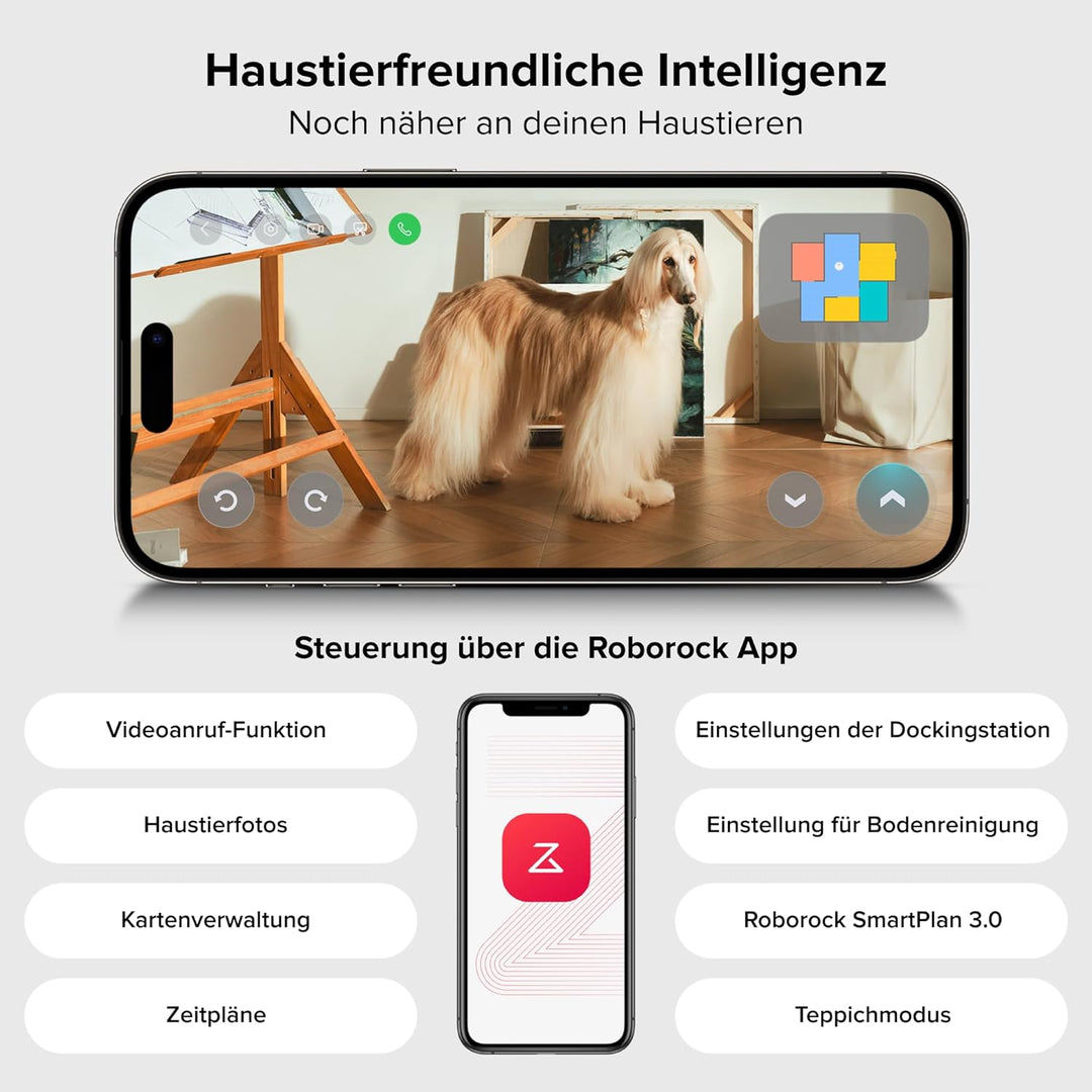 roborock Qrevo Curv 2 Pro Saugroboter mit Wischfunktion&Hebarem Wischmopp, 25.000 Pa HyperForce Saug