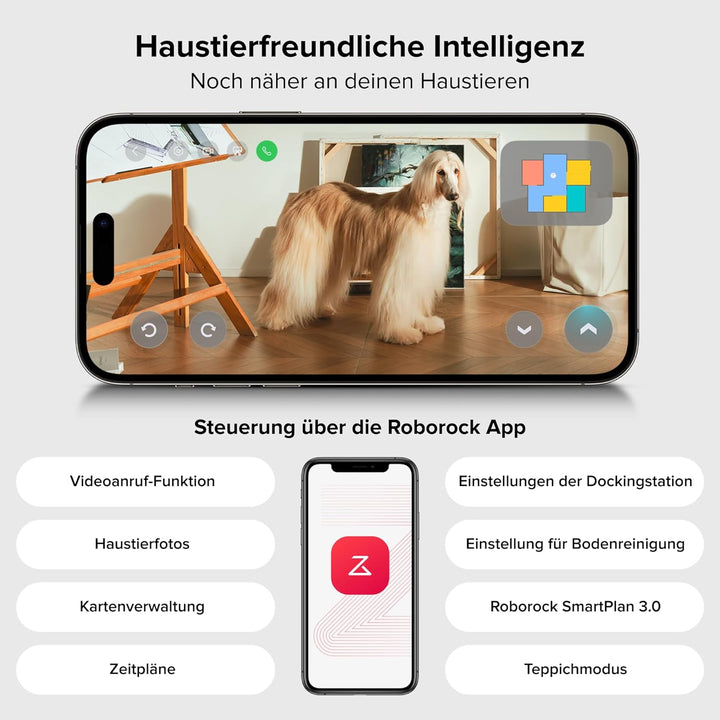 roborock Qrevo Curv 2 Pro Saugroboter mit Wischfunktion&Hebarem Wischmopp, 25.000 Pa HyperForce Saug