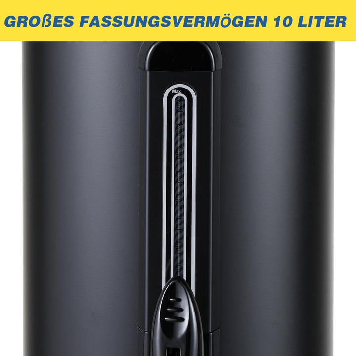 Gimisgu Glühweinkocher 10L Heissgetränkespender Glühweinkessel Edelstahl Einkochautomat Glühweinauto