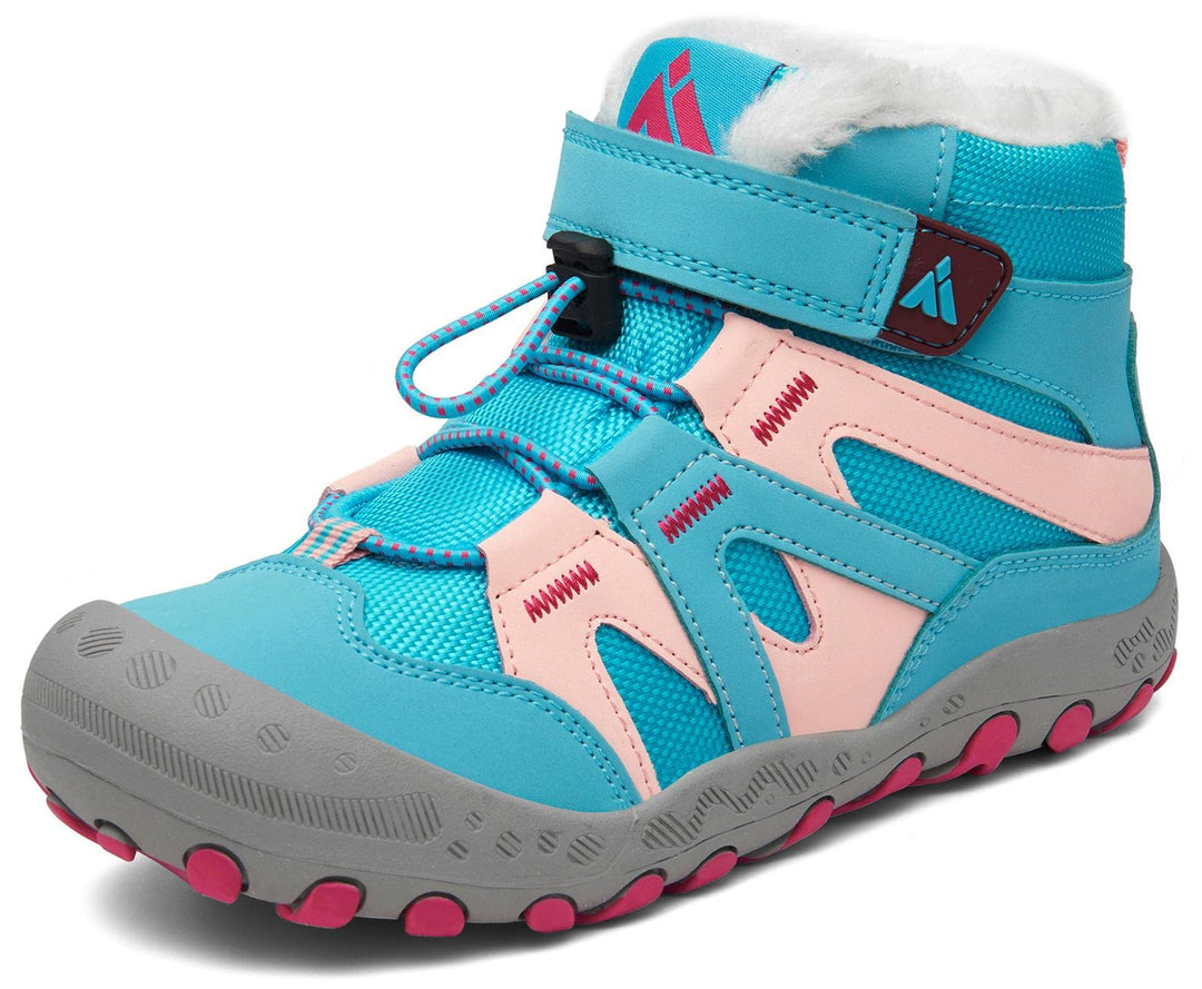 Mishansha Kinder Winterschuhe Warm Gefüttert Winterstiefel Jungen Mädchen Schneestiefel Outdoor ruts