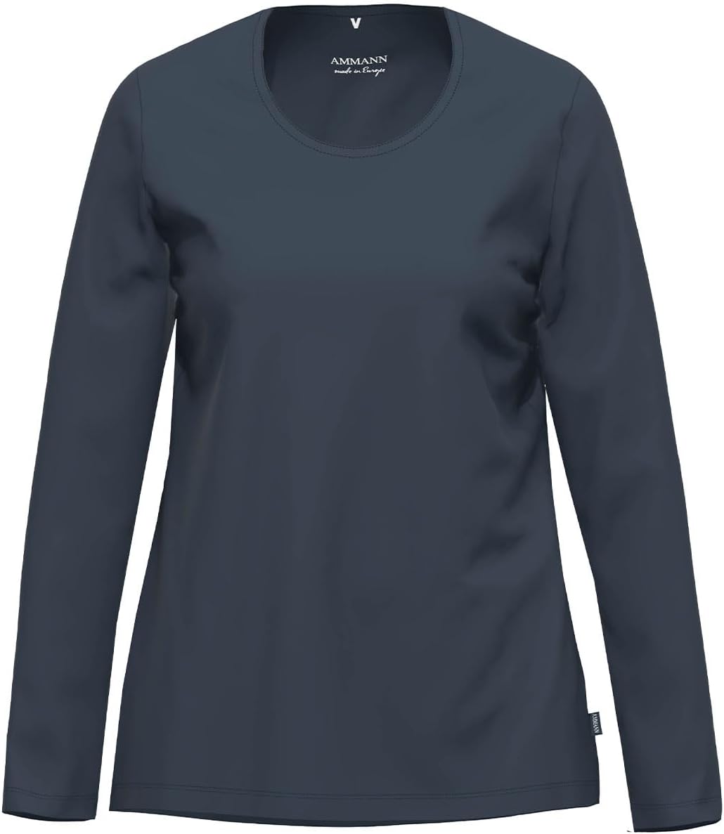 Ammann Bio Damen-Langarmshirt dunkelblau Grösse 36