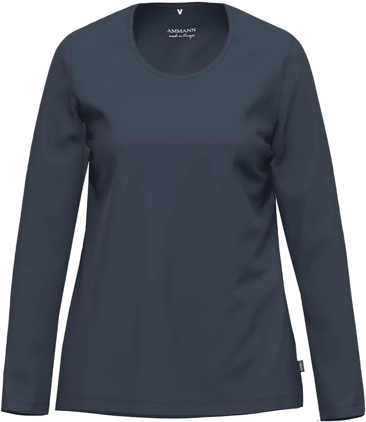 Ammann Bio Damen-Langarmshirt dunkelblau Grösse 36