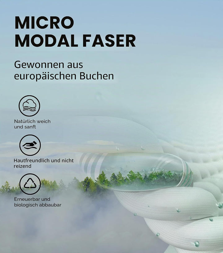 DAVID ARCHY Herren Unterhemden Business aus Micro Modal Tshirt Seidig Glatt Weich Kurzarm Atmungsakt
