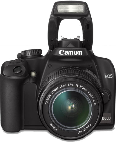 Canon EOS 1000D SLR-Digitalkamera (10 MP, LiveView, Kit inkl. EF-S 18-55 Objektiv) Kit inkl. EF-S 18