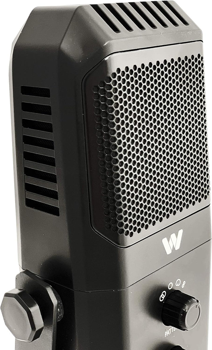 Woxter Mic Studio 100 PRO - Professionelle Mikrofon Kondensation (Niere und omnidirektional), 3,5mm,