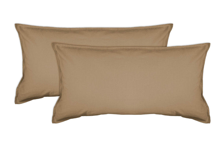 Bio-Bettwäsche Stone-Washed Renforce Lissabon 100% Bio-Baumwolle Knitterlook Stehsaum Bügelfrei Uni