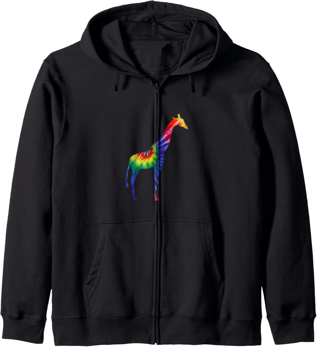 Bunte Giraffen-Zoo-Tiere. Kapuzenjacke