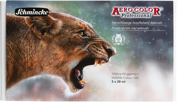 Schmincke - AERO COLOR® Professional, Kartonset mit 5 x 28 ml, 81 716 097, feinst-flüssige, farbstar