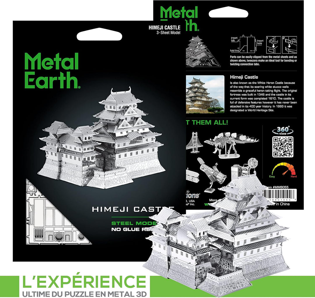 Fascinations MMS055 - Metal Earth 502576 - Himeji Castle, lasergeschnittener 3D-Konstruktionsbausatz