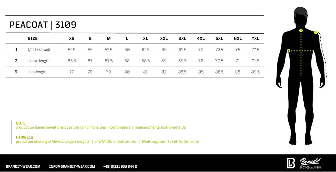 Brandit Unisex Jacke PEA Coat XXL anthracite, XXL anthracite