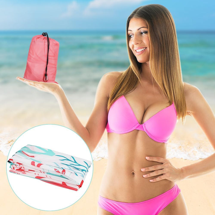 Stranddecke Picknickdecke sandfrei super gross 310x280cm, wasserdicht bequemes 210D-Nylon, Faltbar S