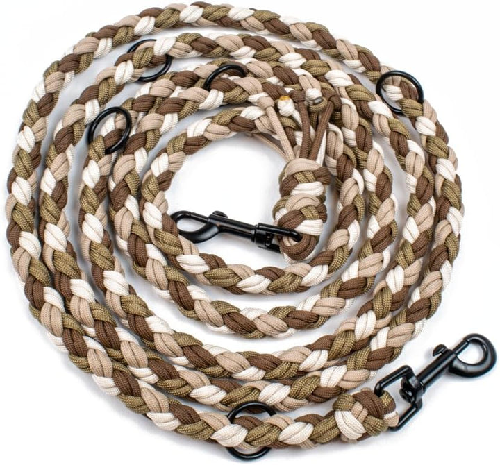 Hundeleine Tierluxe Foxy Handgemacht Paracord (Erde, S Lienelänge: 200 cm) Erde S Lienelänge: 200 cm