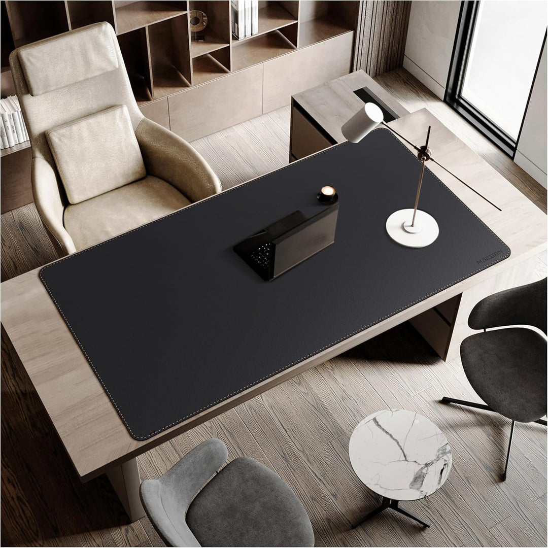 MAIDERN Schreibtischunterlage Kork & Leder, Doppelseitiges Schreibtischunterlage filz 160 x 80 cm, G
