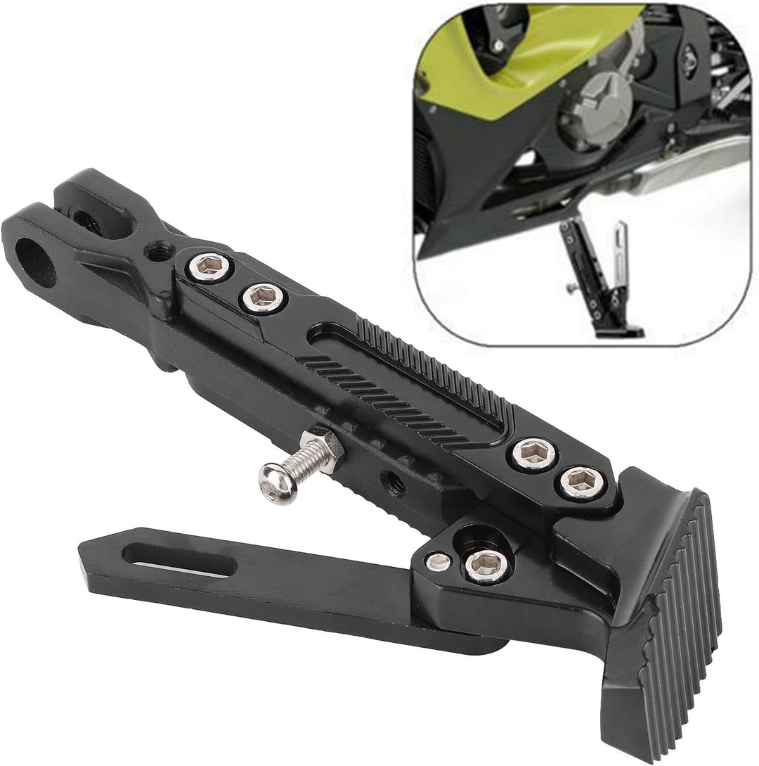 Motorrad Kickstand, Universal Motorcycle Side Stand Verstellbare Fussstütze Parkbein Kickstand Unter