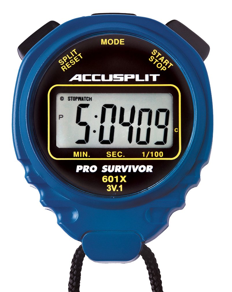 ACCUSPLIT Pro Survivor A601X Stoppuhr, Uhr, extra grosses Display Blau, Blau