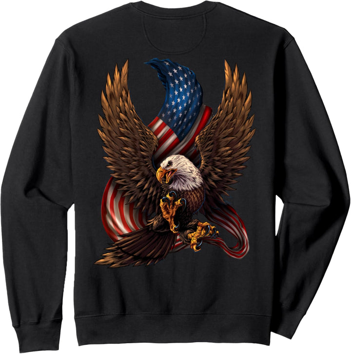 Patriotisches amerikanisches Adler und Flagge Sweatshirt