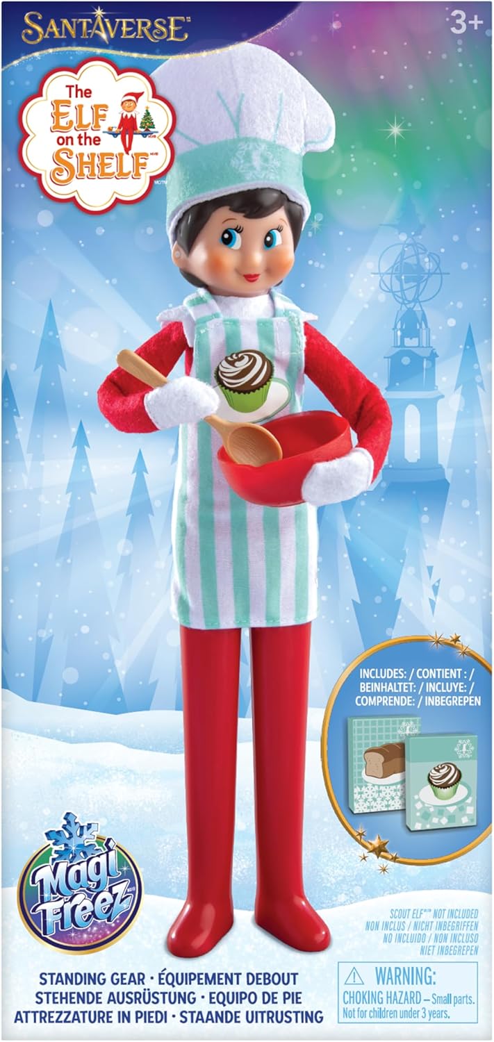 The Elf on the Shelf® - MagiFreez™ Weihnachtsbäckerei | Outfit mit Kochmütze, Schürze & Backzubehör