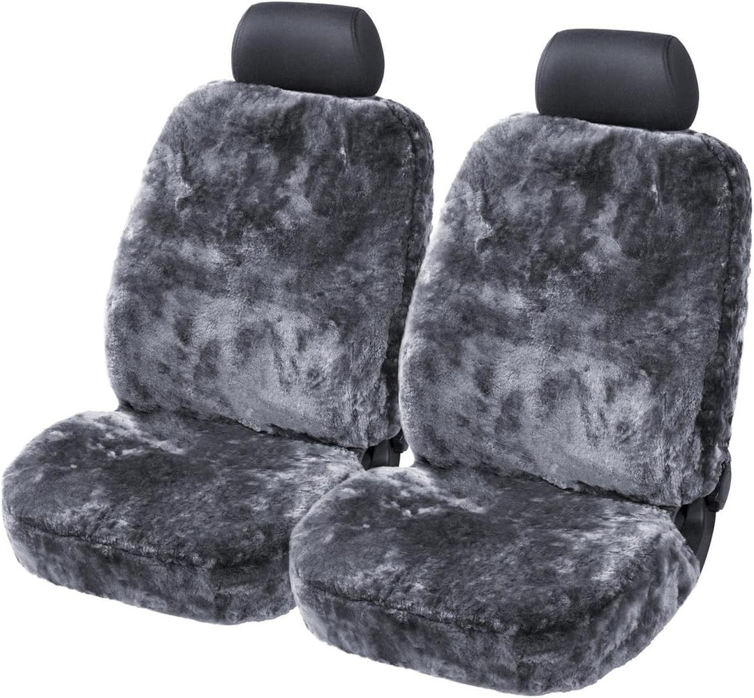 2Stk. Torrex® Lammfell-Sitzbezug - kein Patchwork - Vollbezug mit allgemeiner Betriebserlaubnis (ABE