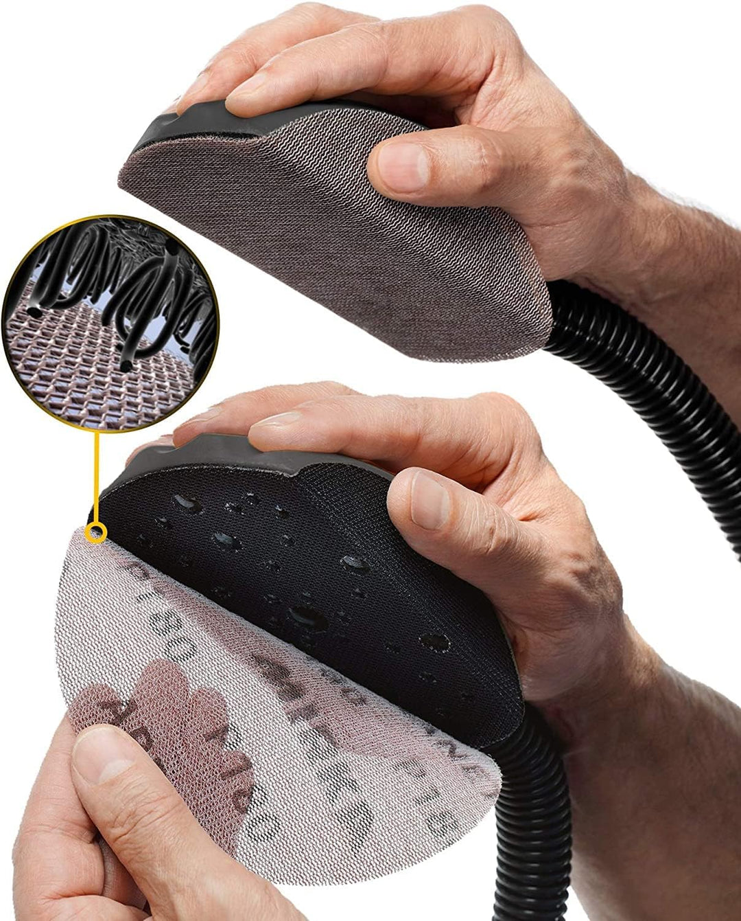 Mirka Abranet Netzschleifscheiben Ø 150mm Klett/Mix-Pack 5 von jeder Körnung 80, 120, 180, 240, 320,