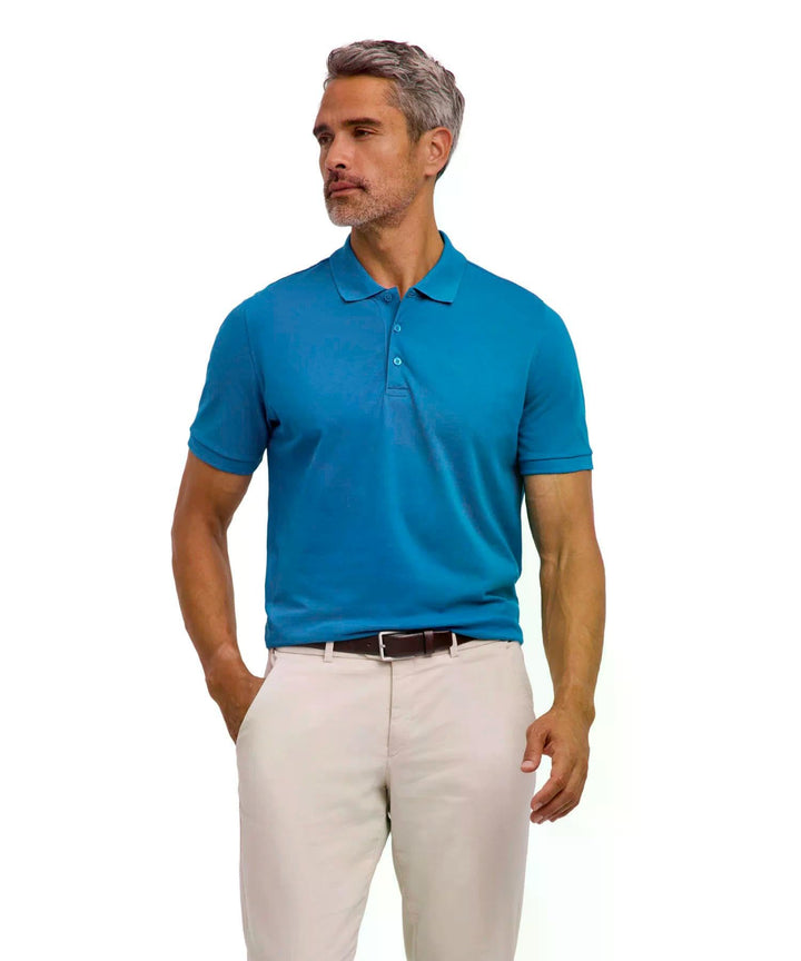 FALKE Herren Basic Polo Shirt Piqué Poloshirt atmungsaktive Baumwolle weich hautfreundlich bequem se
