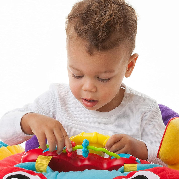 Playgro Tumble Jungle Peek in Roller P Plüschauto in versandfähiger nachhaltiger Verpackung, Plüscha