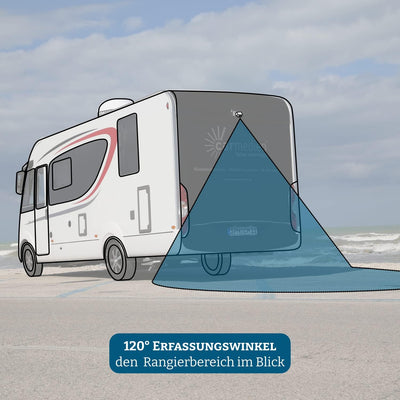 Carmedien Wohnmobil Rückfahrkamera cm-NESK IP68 weiss 120° Reisemobil Kamera IR Nachtsicht