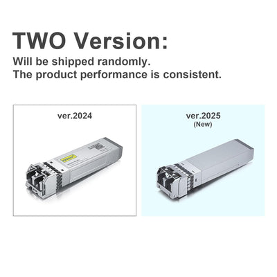 [2 Stück] 10Gb SFP+ SR Multimode Modul, 10GBase-SR LC Transceiver Kompatibel für Cisco SFP-10G-SR, M