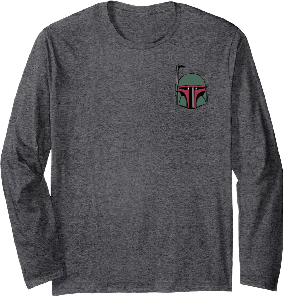 Star Wars Boba Fett Left Chest Langarmshirt