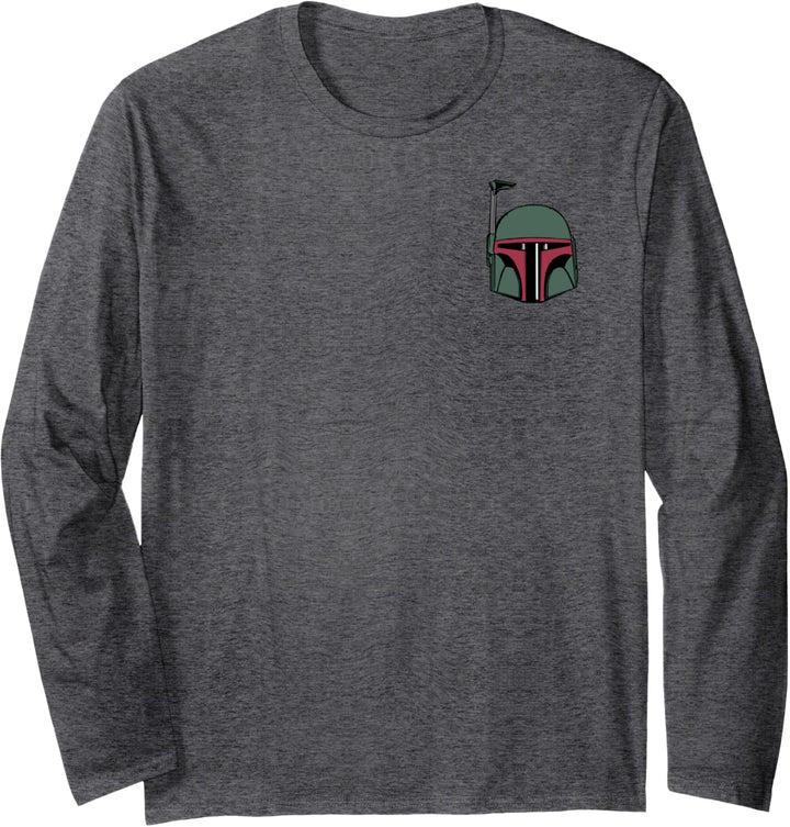 Star Wars Boba Fett Left Chest Langarmshirt