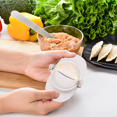 Dumpling Maker, 8 Stück Ravioli Former Set, Teigtaschenformer, Empanadas-Pressformen-Set mit Rundem