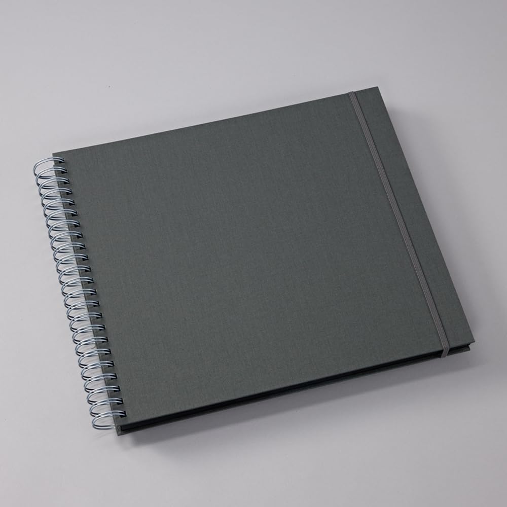 Semikolon 369972 Spiral Album Maxi Mucho – 34,5x30 cm – Fotoalbum, 90 Seiten schwarz, Fotobuch, lava