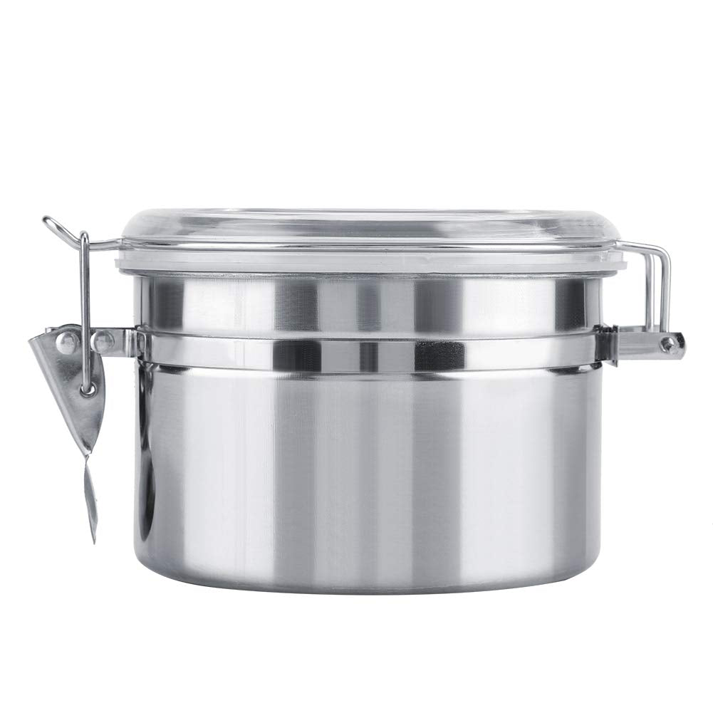 Tnfeeon Luftdichte Kaffeekanister Edelstahlbehälter 800ml mit原厂配件 für Küche Lagerung Tee Zucker Kaff