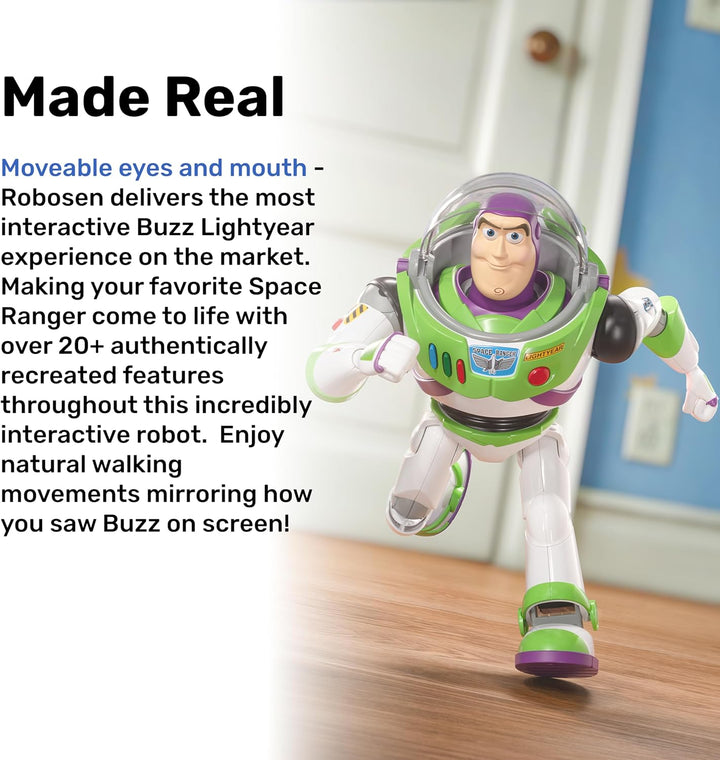 Robosen Buzz Lightyear Interaktiver Roboter – Sprach- & App-gesteuertes Spielzeug mit realistischen