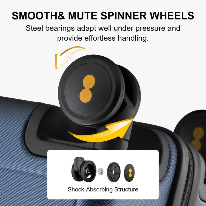 LEVEL8 Koffer Trolleys Serie strutturata Luminosa 20/24/26/28 pollici, 28 Inch, Business(74cm, 99L,B