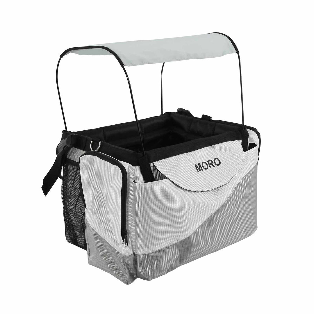 Moro Haustier-Fahrradkorb für Hunde, Welpen, Katzen, Outdoor-Reisetasche, Hundehütte mit Sonnenschut